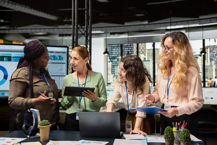IT team reviewing an automated workflow diagram on screen in a data center while evaluating enterprise AI orchestration tools